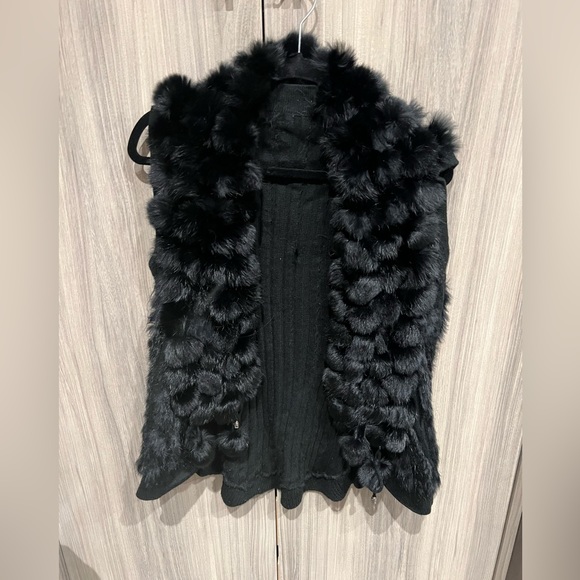 Rabbit fur sweater vest - Main Image